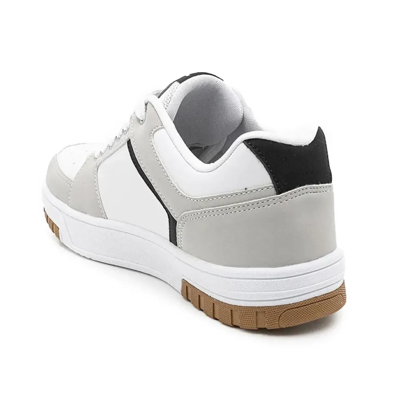 Tênis Ollie Volt 2 branco mostrando detalhes do design e conforto